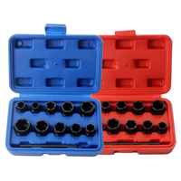BOSS 11PCS Broken Bolt Extractor Set High Carbon Steel Twist Socket Removal Tool with Plastic Case DIY