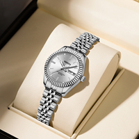 NIBOSI 2725 Nouvelles montres élégantes de luxe pour femmes, étanches, lumineuses, avec date, montre pour femmes