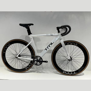 Vélo de piste personnalisé à vitesse unique en alliage d'aluminium Vélo de course Bicicletas Flip Flop Hub Gear Cycle 700C Vélo à pignon fixe - Product Image 4