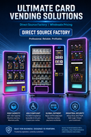 Distributeur automatique de cartes de sport pour jeux mobiles d'anime, équipé d'une barre lumineuse, SDK activé, écran tactile 32 pouces, surveillance à distance pour cartes à collectionner