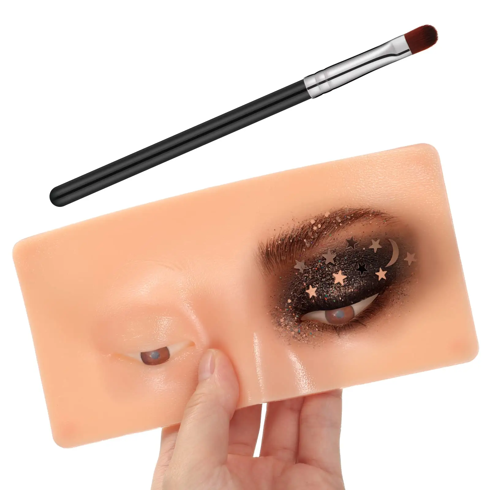 Perfect Aid Silicone riutilizzabile Face Eye Makeup Practice Board ombretto trucco cosmetico Microblading Training Mask Pad
