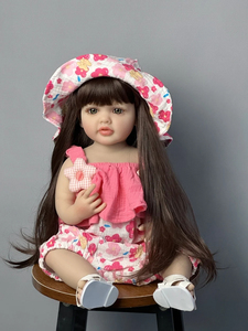 Nouvelle poupée bébé fille réaliste en silicone souple de 55 <span class=keywords><strong>cm</strong></span>, jouet de 22 pouces, princesse, bébé artistique, cadeaux d'anniversaire pour enfants - Product Image 5