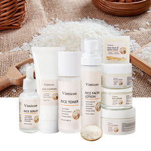Kit de Productos Coreanos para el Cuidado de la Piel OEM ODM, Cosméticos Orgánicos Faciales Hidratantes y Blanqueadores, Set de Cuidado <span class=keywords><strong>Facial</strong></span> de Arroz para Mujeres - Product Image 1