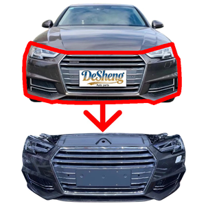 Expédition rapide. Pour Audi A4, S4 : pare-chocs avant, phares LED, calandre, <span class=keywords><strong>radiateur</strong></span>, ailettes, ailes. Haute qualité, best-seller. - Product Image 1