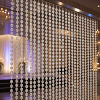 Guirlande de perles facettées en cristal de terre 10M, transparente AB irisée, pour décoration de sapin de Noël, arche de mariage, toile de fond, fournitures DIY