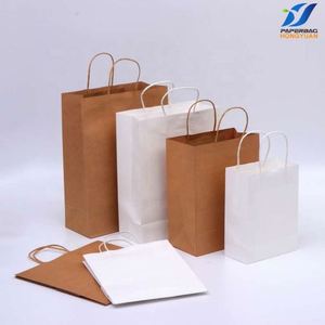 Sac en papier kraft brun écologique personnalisé avec poignée longue pour l'emballage de plats à emporter et de livraison rapide - Product Image 5
