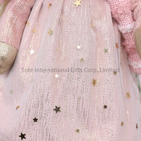 SOTE 28CM Poupées De Noël En Peluche Festival Ornements En Peluche De Noël Rose Earthbag Ange Poupées Navidad Ange Jouets