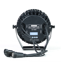 Projecteur LED Par RVBWA 5-en-1 portable étanche pour extérieur, 18 LED, IP65, contrôle DMX512, 18 projecteurs LED