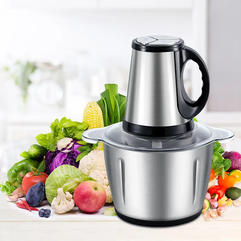 Küchen-Multifunktions-Edelstahl Small 2L/3L/6L/10L/12L Electric Food Chopper Elektrischer Fleischwolf