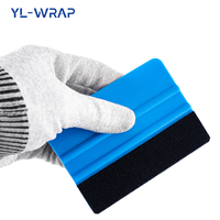 Kit d'outils YLWRAP pour l'application de film vinyle automobile, ensemble d'outils de précision pour film de fenêtre, couteau de sécurité, spatule d'angle