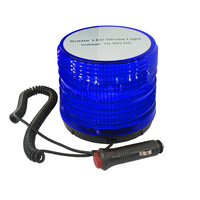 LED-Warnleuchte mit 72 LEDs 2835 SMD Magnetfuß Notfall-Stroboskoplampe mit Zigarettenanzünder für LKW, Auto, Gabelstapler