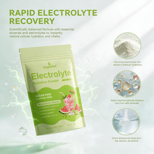 Poudre d'hydratation électrolytique AegleWell saveur pastèque Daiquiri, absorption rapide avec potassium, calcium, vitamines C, B6, B12 pour la récupération après l'entraînement - Product Image 4
