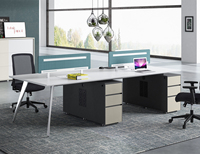 Design moderno ufficio Executive scrivania combinazione Set legno Executive Manager CEO capo ufficio tavolo da lavoro scrivania