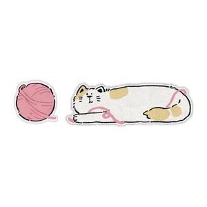 Alfombra de Piso de Franela Sintética con Diseño de Gato de Dibujos Animados, Antideslizante, Larga, para Dormitorio, Junto a la Cama, con Estampado Animal, Forma Novedosa, para Uso Doméstico - Product Image 5