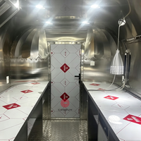 Remorque alimentaire en acier inoxydable de norme européenne Cogsun, cuisine mobile entièrement équipée, camion de restauration pour la vente de rue