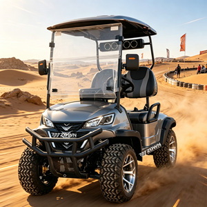 Voiturette de golf ZOWN économique à 4 places, batterie au lithium, faible coût d'exploitation pour les villas et les terrains de golf - Product Image 1