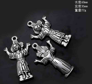 Medaglia cattolica pressofusa personalizzata medaglia <span class=keywords><strong>di</strong></span> protezione <span class=keywords><strong>di</strong></span> san benedetto ciondoli ovali con ciondolo per la creazione <span class=keywords><strong>di</strong></span> gioielli religiosi <span class=keywords><strong>di</strong></span> gesù - Product Image 3