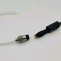Connecteur rv enfichable à 2 broches, en acier inoxydable, pour cadre de mer humide, mchb2m, MCIL2F, ip69