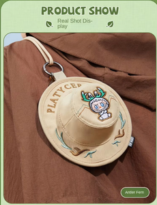 สำหรับ P O P P M A R T labbubu ชุดเทพนิยายสัตว์ประหลาดป่าชุดลึกลับหมวกชาวประมงกระเป๋าใบเล็กกล่องตกแต่งกล่องตาบอด - Product Image 4