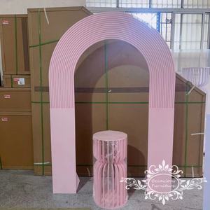 Pvc רקע ורוד לוחות במה חתונה הספק קישוט - Product Image 6