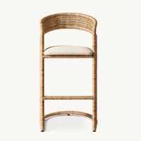 Mobilier de cuisine design personnalisé Meuble de bar Tabouret de bar en rotin Chaise