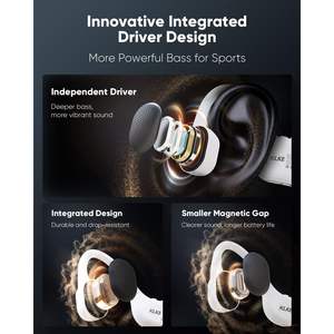 Auriculares de Conducción Ósea KLKE, Resistentes al Agua IP66, Bluetooth, Transductores Dobles, para Correr, Ciclismo, Gimnasio, Deportes - Product Image 5
