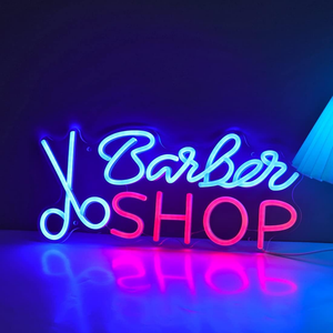 Lumières néon pour salon de coiffure, adaptées aux salons de coiffure, studio, logo de magasin éclairé par LED, décoration murale, lumières néon de nuit - Product Image 4