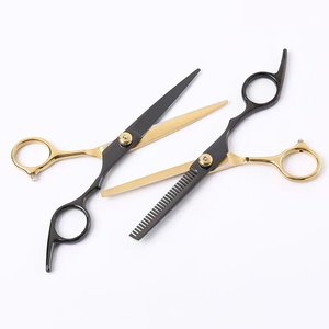 Juego de tijeras de adelgazamiento de peluquero profesional, tijeras de peluquería para peluquería, herramienta de corte de pelo, suministro de belleza - Product Image 1