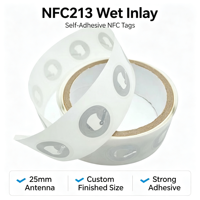 Étiquette NFC 213 personnalisée avec options de puces 213, 215, 216 pour autocollants de smartphone et applications métalliques