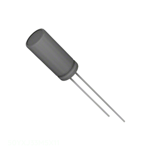 Manufacturer Channel Through Hole CAP ALUM 33UF 20% 50V RADIAL TH 50YXJ33M5X11 33 uF <b>Capacitor</b> - Product Image 1