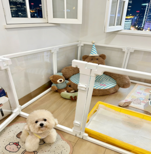 Valla para Perros y Conejos, Valla para Mascotas de ABS, Alta Permeabilidad, Transparente, Engrosada, Anti-caídas, Personalizable para Interiores/Exteriores - Product Image 4