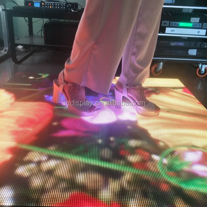 Kat dans led ekran interaktif dans performansı ekran paneli kurulu P6.25 led video ekranı dans pisti