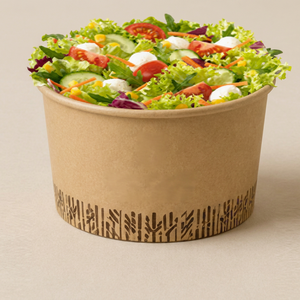 Bol à salade en papier écologique, contenant alimentaire jetable pour événements et plats à emporter, disponible au prix de gros - Product Image 1
