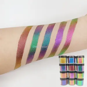 Fabrikant Make Pigment Cosmetische Chrome Chameleon Aurora Pigment Poeder Pigmenten Voor Oog Make-Up