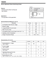 Diode de commutation de petit signal 1SS400 SOD-523, technologie planaire à montage en surface, 100V 100mA 4ns, 100% originale, code de lot traçable