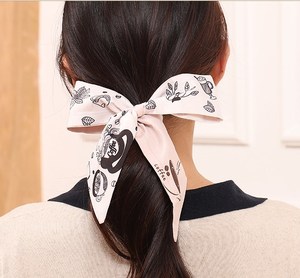 Elastico per Capelli Stile Coreano con Nastro Intrecciato in Raso Multicolore con Frutta Elegante Stile Francese con Farfalla Accessorio Trendy e Dolce - Product Image 1