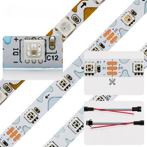Bande lumineuse LED RGBIC WS2812B 5V SMD5050 en forme de S, pleine couleur, intelligente, magique, fluide, programmable, adressable, Dream - Product Image 4