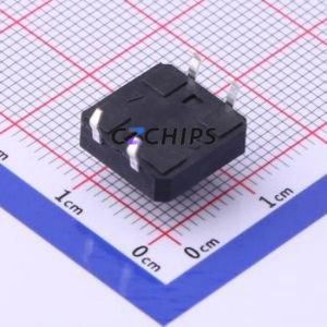 TS-1003-BR07016 Tactile Switch Through hole-4P,12x12mm Switch Single Pole Single Throw Round Button 1.6N Through Hole - Product Image 2