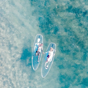 Planche à pagaie transparente en verre cristallin pour le surf et le canoë, <span class=keywords><strong>SUP</strong></span> pour les eaux océaniques - Product Image 2