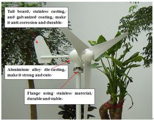 300w 12 Volt Wind <b>Generator</b> Frp Blades Nearly Quiet NE-300S Wind <b>Generator</b> - Product Image 6