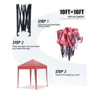 Carpa Plegable de Cuatro Patas para Publicidad Exterior, 2x2m, Reforzada, de Poliéster, para Eventos Grandes en Interiores/Exteriores
