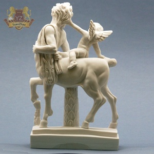 Statue de Centaure en marbre naturel moderne traditionnelle, sculpture de Cupidon en granit sur mesure, mythologie, utilisation en extérieur, maison, <span class=keywords><strong>temple</strong></span> - Product Image 3