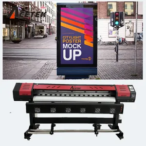 Acetek Lage Kosten 1.8M Outdoor Inkjetprinter Automatische Machines Eco-Oplosmiddel Printer Hoger Tarief Suppletie Op De Kantonbeurs