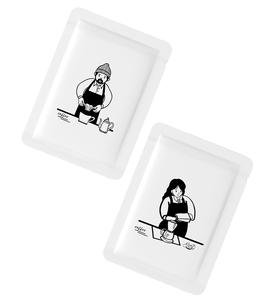 Petit sac à café goutte à goutte suspendu oreille feuille d'aluminium filtre grain de café emballage PE gaufré Spot inventaire Illustration Design - Product Image 1