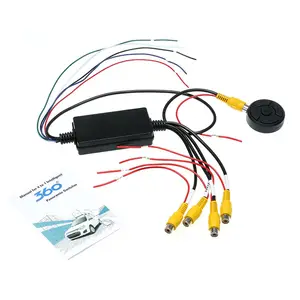 Hộp chuyển đổi video điều khiển từ xa không dây bốn trong một thông minh cho Camera dự phòng xe hơi đảo ngược phát hiện điểm mù - Product Image 1