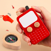 Jeu de simulation pompier jeu de rôle ensemble de jouets en bois lutte contre l'incendie jouets éducatifs pour les enfants