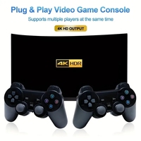 X2 Plus 128G 40000 + jeu GD10 4K jeu bâton 3D HD rétro Console de jeu vidéo contrôleur sans fil émulateur TV pour cadeau de noël