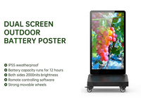 Kiosco de Doble Cara con Pantalla LED Alternativa a LCD para Exteriores, Soporte de Exhibición Recargable y Portátil, Máquina de Publicidad para Uso en Marketing Minorista