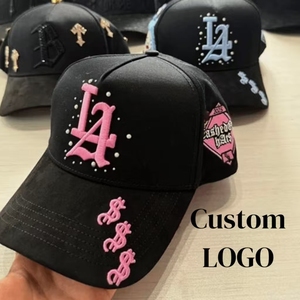 Casquette Snapback 5 Panneaux Personnalisée G5 Barbas Hats 2025 en Stock, Qualité Supérieure, Visière Large en Daim, Broderie 3D Labubu Or, Unisexe - Product Image 1