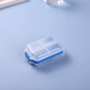 Printed Logo Portable <b>Plastic</b> Mini-transparent Pill <b>Box</b> Supports - Product Image 2